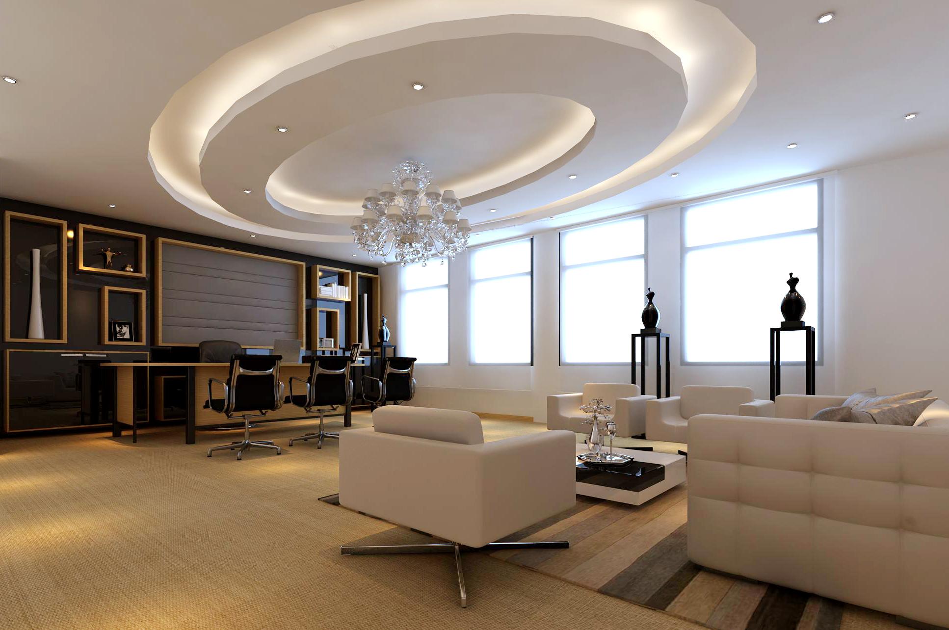 磐石智造|圓形吊頂裝修效果圖,圓形吊頂這樣裝_時尚_網